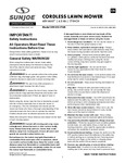 Sun Joe 24V-X2-17LM Manual Sun Joe 24V-X2-17LM Manual