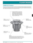 Josam SUPER-FLO® Drain Features Josam SUPER-FLO® Drain Features