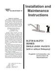 T&S B-2730 & B-2731 SERIES Instructions T&S B-2730 & B-2731 SERIES Instructions