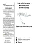 T&S Service Sink Faucets Instructions T&S Service Sink Faucets Instructions