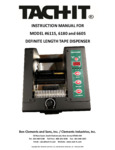 TachIt Model-6115-6180-and-6605 Manual TachIt Model-6115-6180-and-6605 Manual