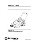 Advance Terra® 28B parts list Advance Terra® 28B parts list