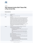 Tork Universal 2-Ply Jumbo Toilet Paper Roll with 9" Diameter, 1000 Feet/Roll