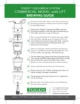 Toddy Commercial Model with Lift Brewing Guide Toddy Commercial Model with Lift Brewing Guide