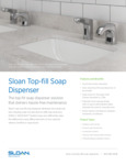 DISPENSER SOAP TOP FILL BATT ESD360 CP sell sheet