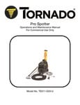 Tornado DELUXE Pro Spotter Carpet Extractor TE011-G03-U Manual Tornado DELUXE Pro Spotter Carpet Extractor TE011-G03-U Manual
