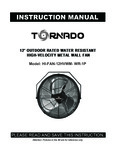 Tornado Fans HI-FAN-12HVWM-WR-1P Manual Tornado Fans HI-FAN-12HVWM-WR-1P Manual