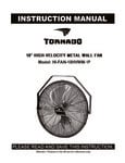Tornado Fans HI-FAN-18HVWM-1P Manual