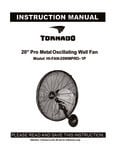 Tornado HI-FAN-20WMPRO-1P Manual Tornado HI-FAN-20WMPRO-1P Manual