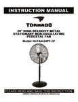 Tornado HI-FAN-24PF-1P Manual