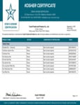 Toumi Kosher Certificate