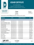 TR Toppers Kosher Certification 2023