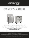 Traulsen Centerline Prep Tables Manual