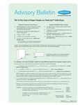 TrimLine Advisory Bulletin TrimLine Advisory Bulletin