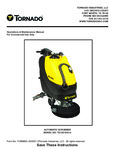 TORNADO TS120-S45-U FLOOR SCRUBBER BD20/11L BRUSH ASSIST (NO BATTERIES) Manual