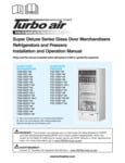 Turbo Air TGM_TGF-SD_HC Freezer Manual Turbo Air TGM_TGF-SD_HC Freezer Manual