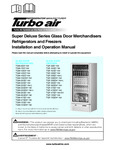 Turbo Air TGM_TGF-SD_SDH_HC Owners Manual Turbo Air TGM_TGF-SD_SDH_HC Owners Manual
