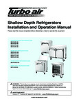 Turbo Air Undercounter Fridge Manual