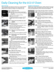 TurboChef ECOST Cleaning Sheet TurboChef ECOST Cleaning Sheet