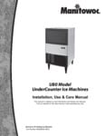 Manitowoc U80 Manual Manitowoc U80 Manual
