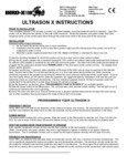 Ultrason-X-Instructions