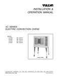Vulcan VC4ED-11D1 208/3 Single Deck Full Size Electric Convection Oven -  208V, Field Convertible, 12.5 kW