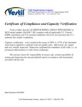 Vestil Aluminum Chock with Handle & Sign Certificate of Compliance and Capacity Vestil Aluminum Chock with Handle & Sign Certificate of Compliance and Capacity