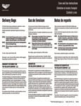 Vollrath Delivery Bags Care and Use Instructions Vollrath Delivery Bags Care and Use Instructions
