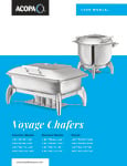 Voyage Chafers user Manual Voyage Chafers user Manual
