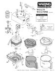 Waring WCG75, WCG75PH Parts Diagram (Former Versions)
