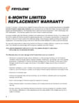 Fryclone 6 Month Limited Replacement Warranty 