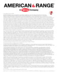 American Range Warranty