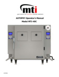 AutoFry MTI-40C 5.5 Gallon Double Basket Automatic Ventless Fryer Manual
