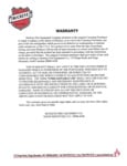Buckeye Fire Equipment's Warranty Information Buckeye Fire Equipment's Warranty Information