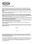 Cadco Warranty