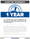 Cage Fan Warranty