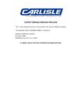 Carlisle Tabletop Warranty