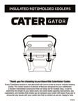 CaterGator Rotomolded Cooler Warranty