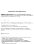 Coldbreak® Limited Warranty