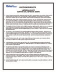 Curtron Products Cold Storage Doors Warranty