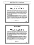Edgecraft's Warranty Information Edgecraft's Warranty Information