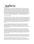 Krowne Warranty Krowne Warranty