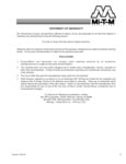 Mi-T-M Warranty