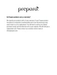 Prepara Warranty