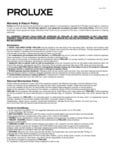 PRO300 Proluxe Warranty
