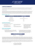 Fisher Warranty 2021 Fisher Warranty 2021