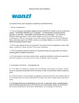 Wanzl Warranty Terms and Conditions Wanzl Warranty Terms and Conditions
