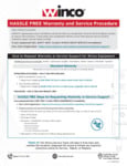 Winco Warranty