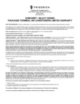 ZoneAire Select PTAC Warranty_2021_v1 ZoneAire Select PTAC Warranty_2021_v1