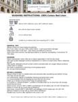 Garneir Thie Washing instructions 100% Cotton Bed Linen